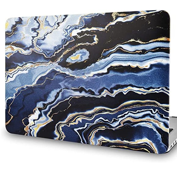 MORTAKA Plastic Hard Shell + Sleeve+Keyboard Cover (Black Grey Gold Marble) NEW! - Picture 5 of 8